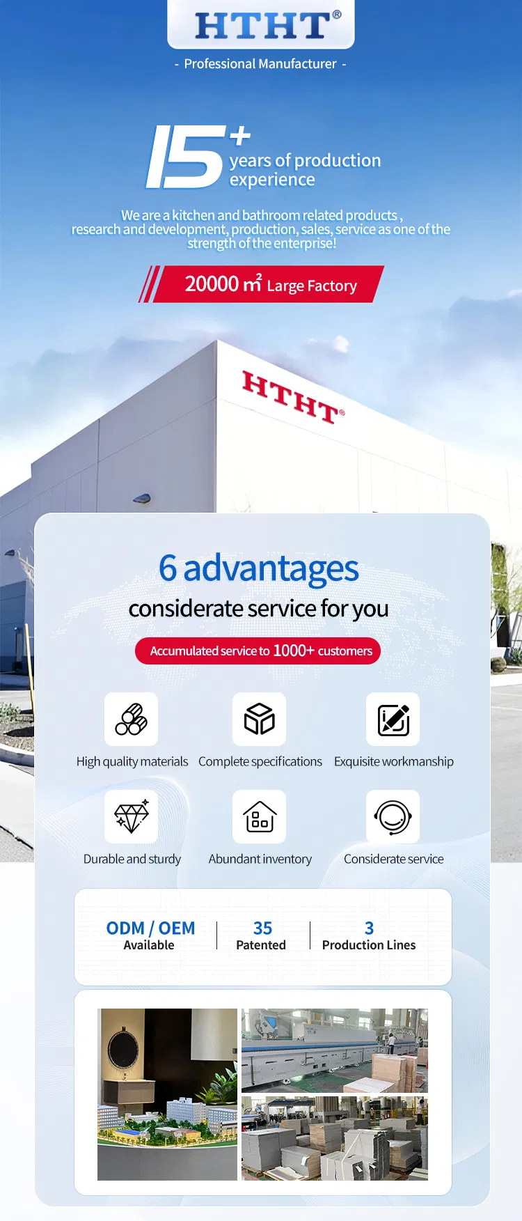 Small Apartment Small Bathroom Cabinet with European Style Sanitary Ware Bathroom Vanity