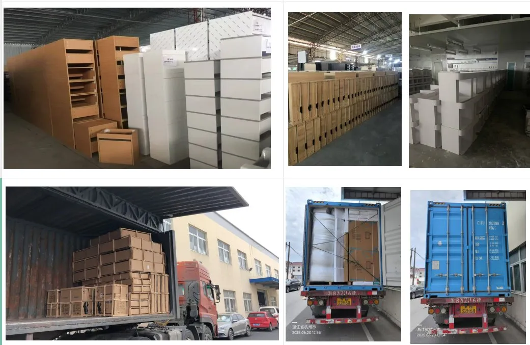 Luxurious Modern Design Bathroom Cabinet with Marble Countertop