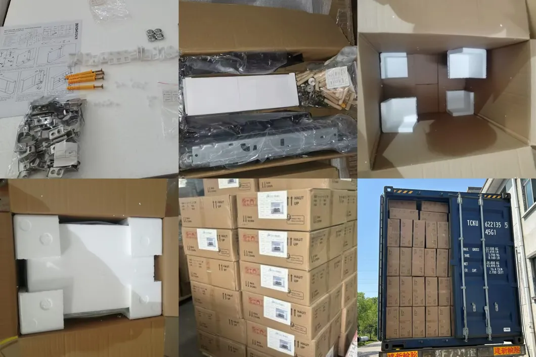 OEM Modern Style Luxury Storage MFC White Basin Cabinet with Mirror and Double Sink Bathroom Vanities for Hotel