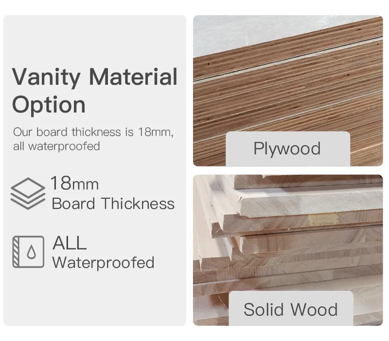 Wall Mounted Stone Vanity Single Sink for Hotel Bathroom