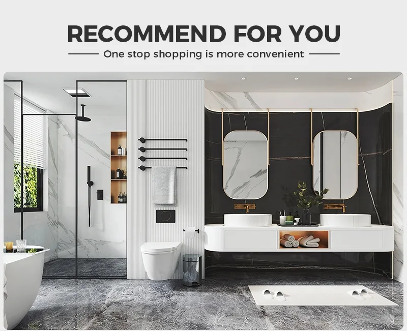 Wall Mounted Stone Vanity Single Sink for Hotel Bathroom