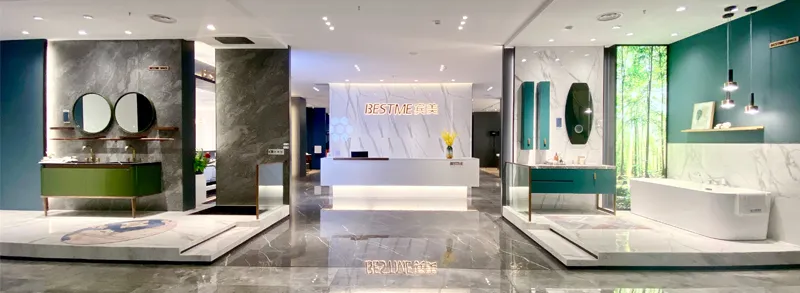 Guangdong Fatctoy ODM LED Smart Mirror Customized Size Sinterstone Basin Bathroom Vanity Cabinet (BY-X8005)