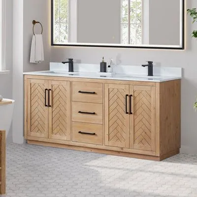 Cbmmart High End Shaker Solid Wood 5FT Plywood Sintered Stone Bathroom Vanity