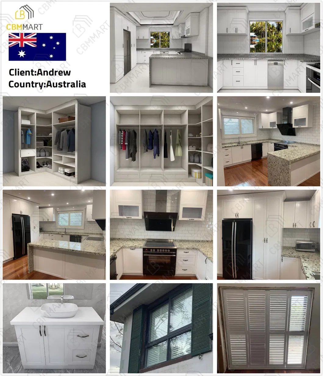 Cbmmart High End Shaker Solid Wood 5FT Plywood Sintered Stone Bathroom Vanity