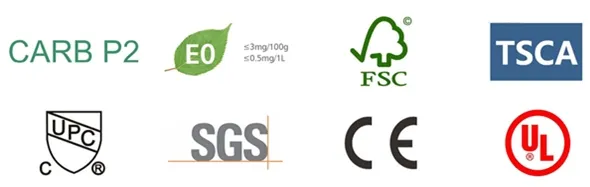 Eco-Certified Customizable Foor Standing European Style Bathroom Vanity