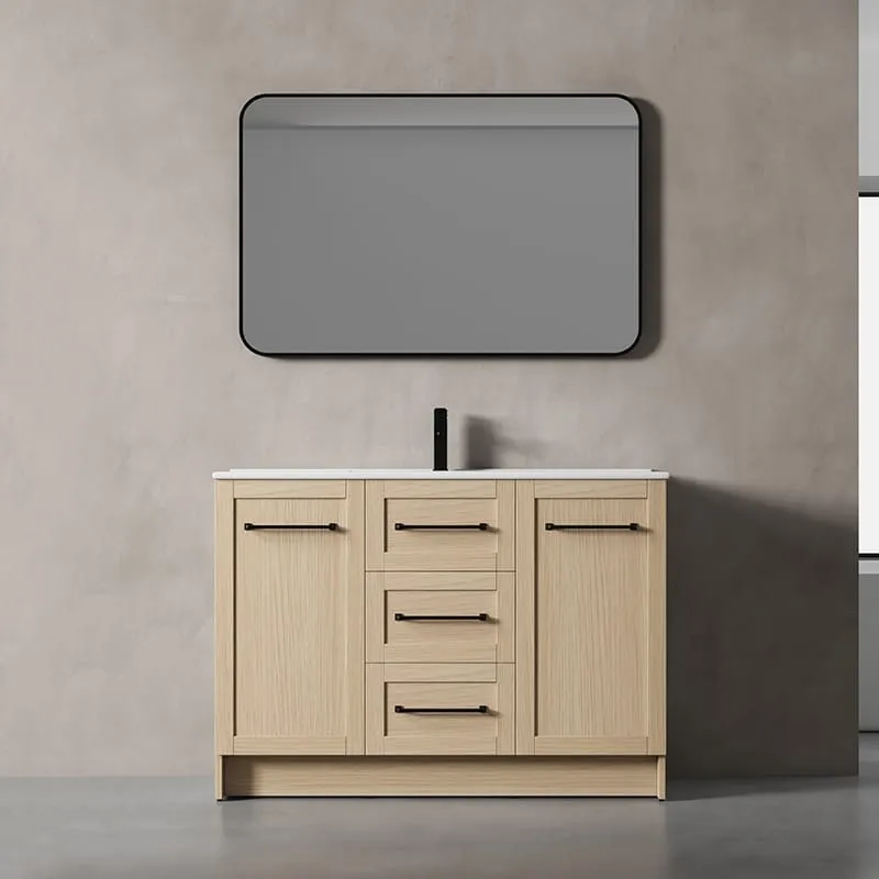 Eco-Certified Customizable Foor Standing European Style Bathroom Vanity