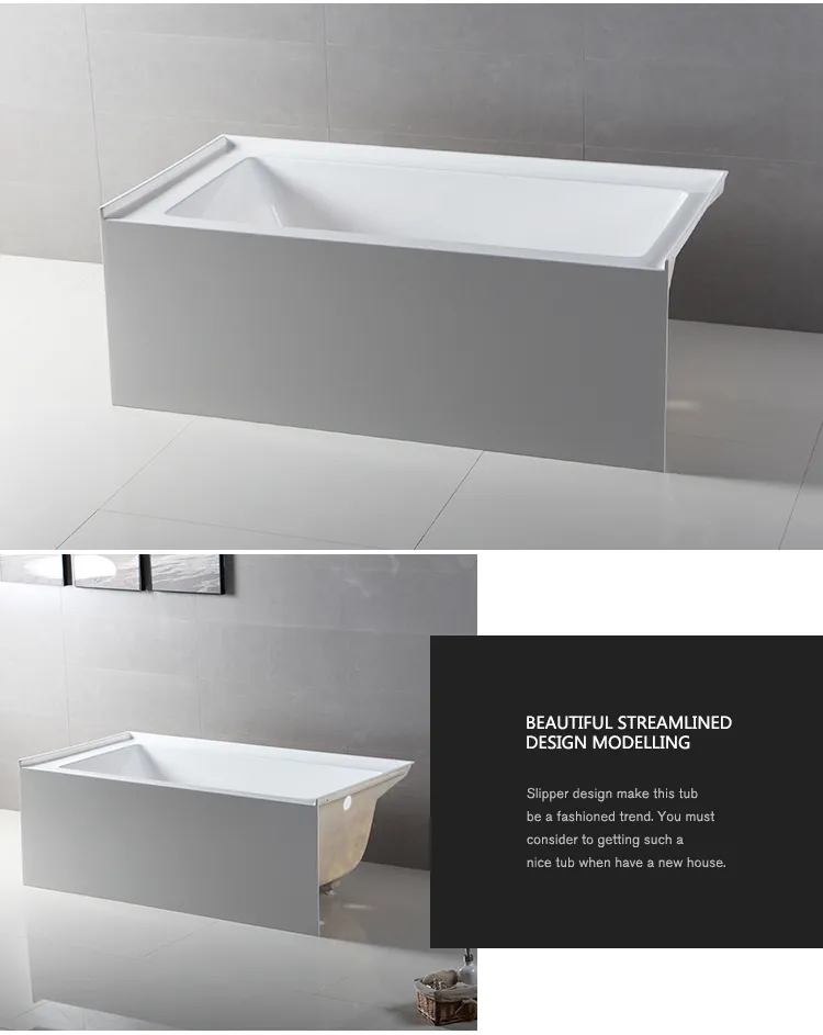 Cupc Upc USA Standard Approved 60&quot; Alcove Apron Skirted Bathtub