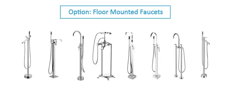 Modern Hotel Luxury Soaking White Freestanding Tub Acrylic Stand-Alone Bathtub