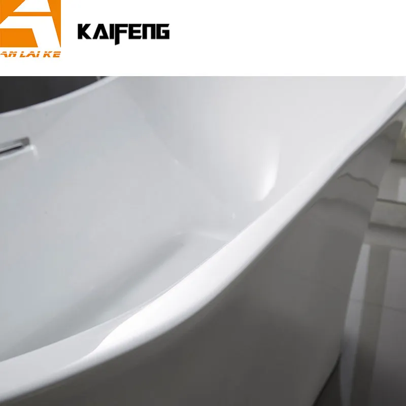 Modern Upc Acrylic Double High-End Slipper Free Standing Bathtub (KF-722)