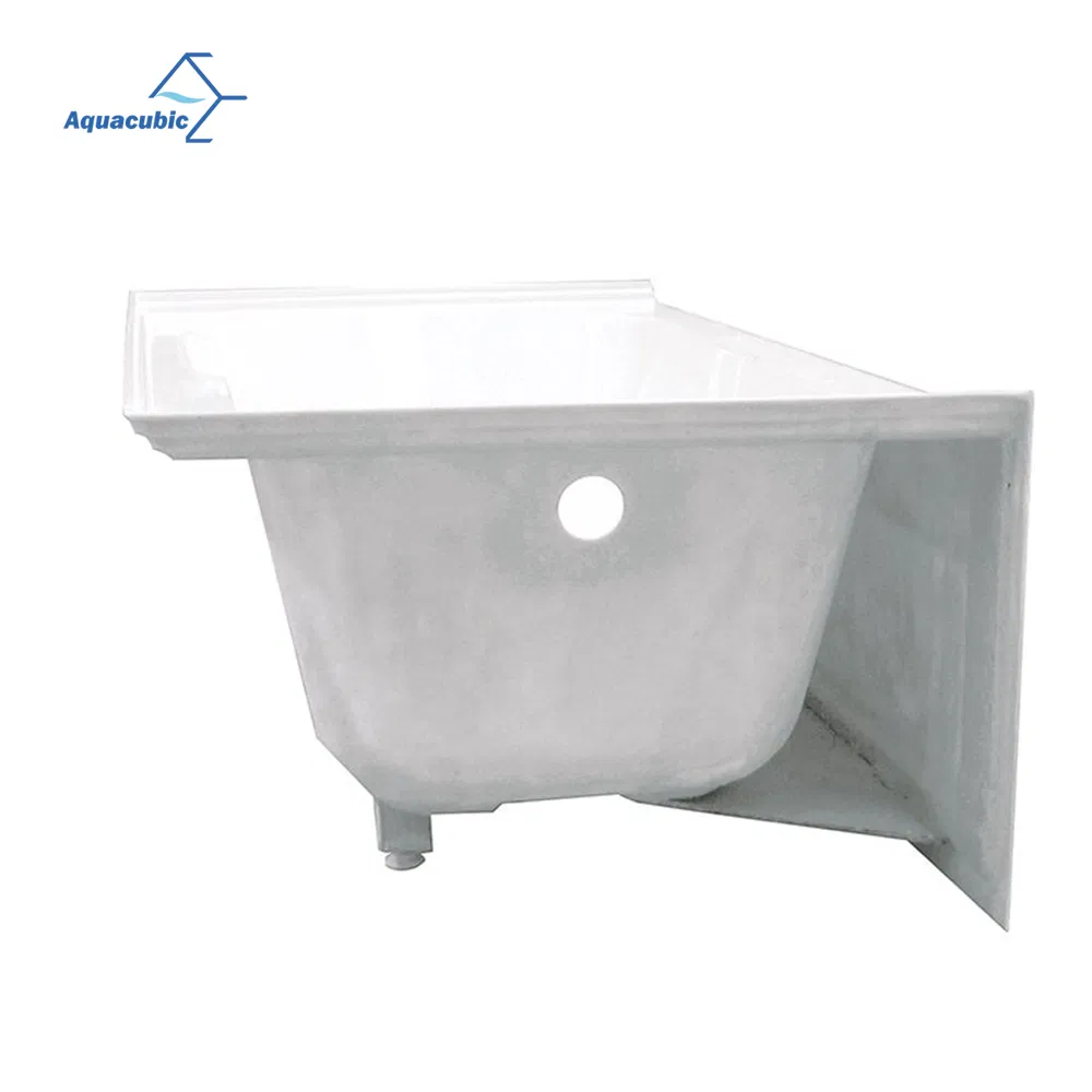 Common Size Left Drain Acrylic Soaking Bath Skirt Tubs for Hotel Project at Low Price