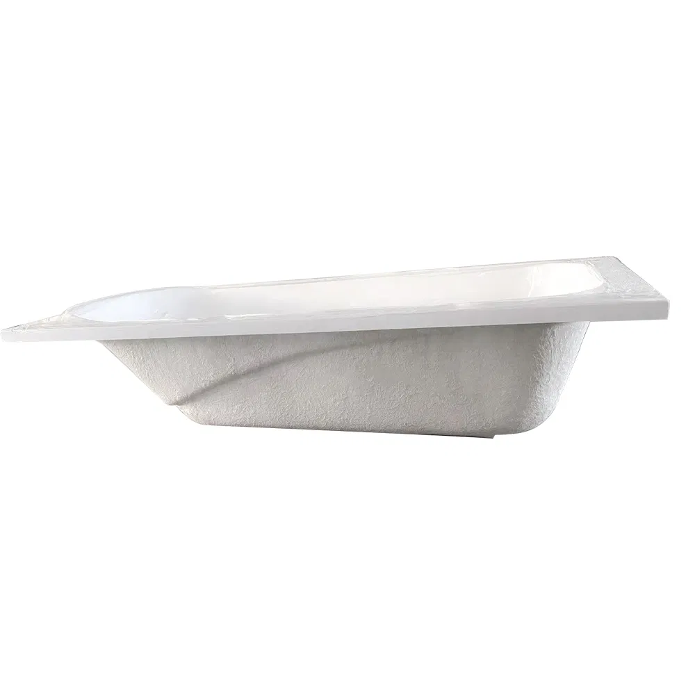 Bathroom Indoor White Rectangle Drop in Simple Design Bathtub