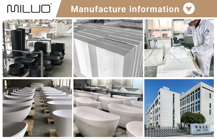 Artificial Stone Freestanding Bathroom Wash Basin OEM Factory Bathroom Pedestal Solid Surface Shampoo Sink