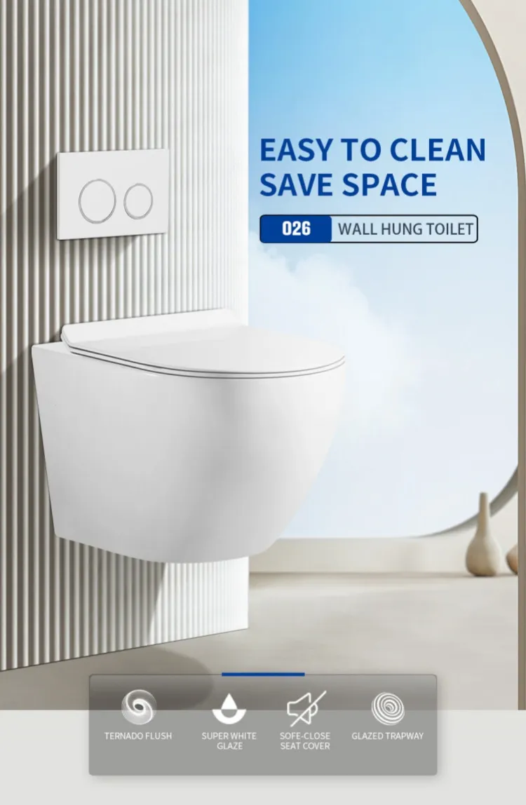 Bravo Bathroom Toilet Ceramic Wall-Hung Toilet Sanitary Ware