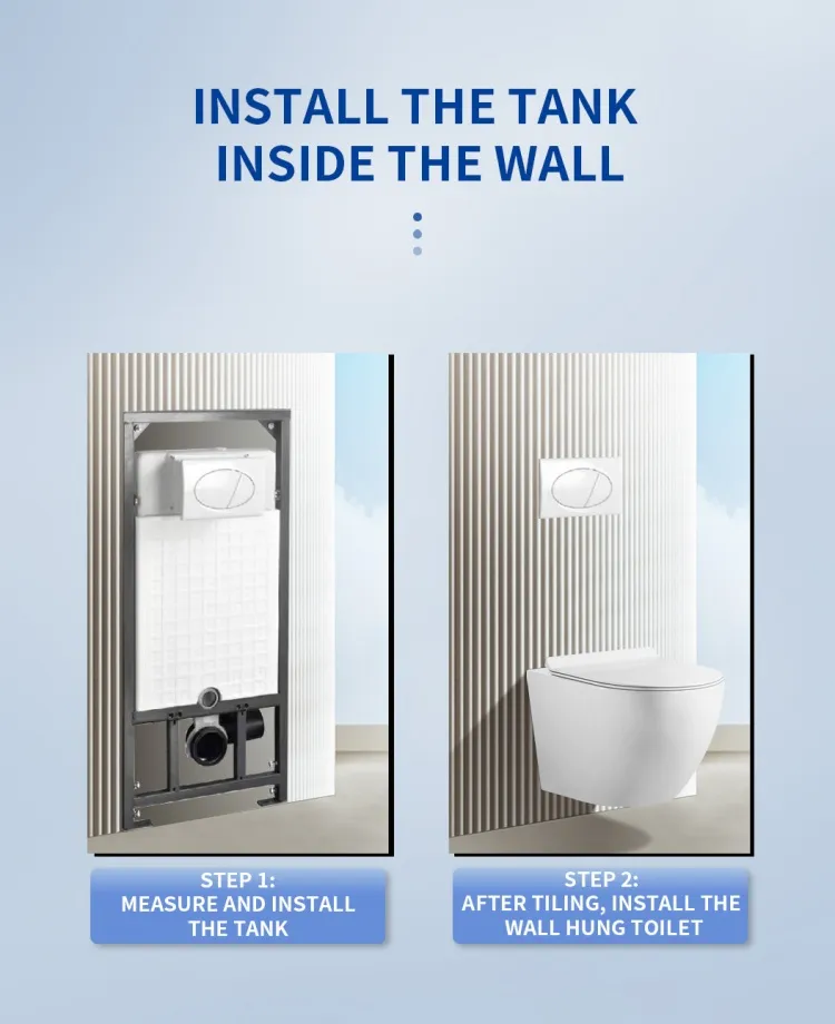 Bravo Bathroom Toilet Ceramic Wall-Hung Toilet Sanitary Ware