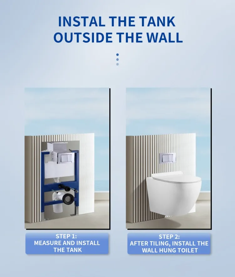 Bravo Bathroom Toilet Ceramic Wall-Hung Toilet Sanitary Ware