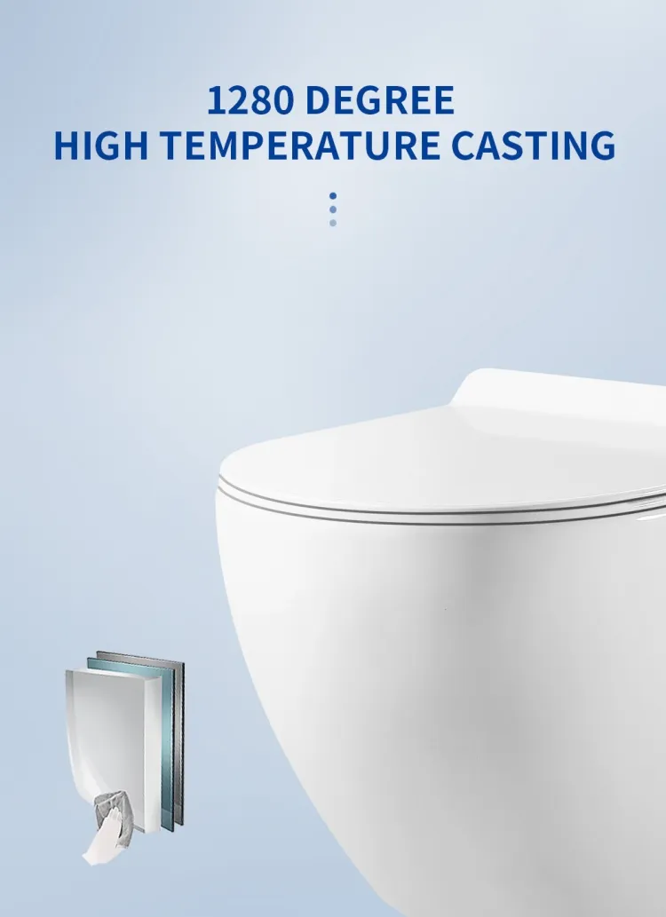 Bravo Bathroom Toilet Ceramic Wall-Hung Toilet Sanitary Ware