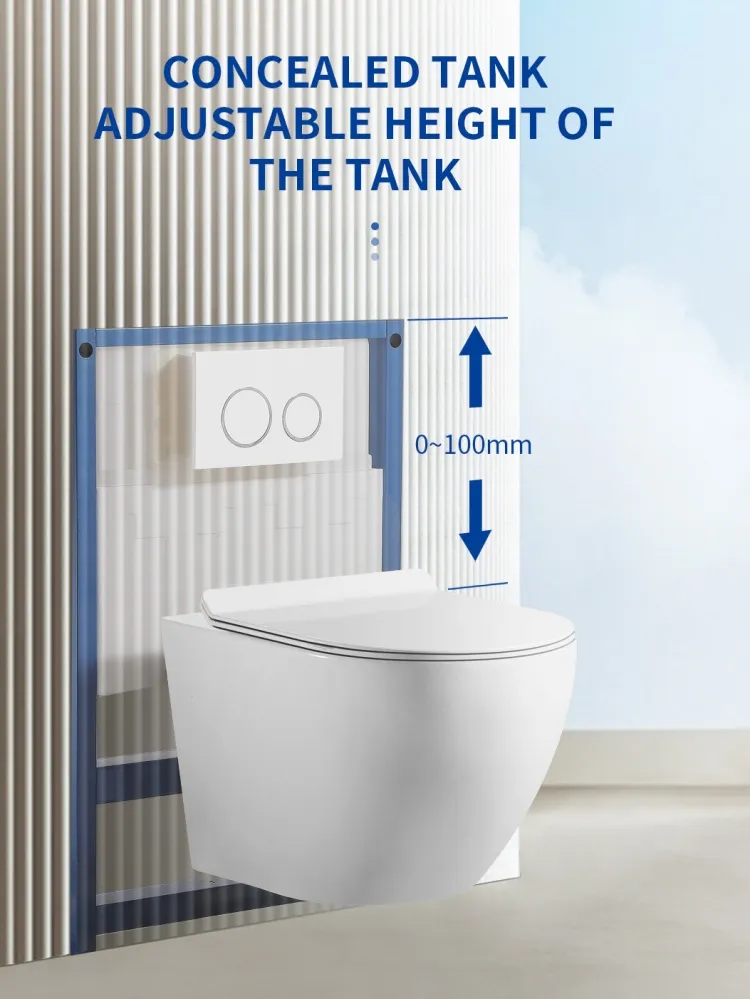 Bravo Bathroom Toilet Ceramic Wall-Hung Toilet Sanitary Ware