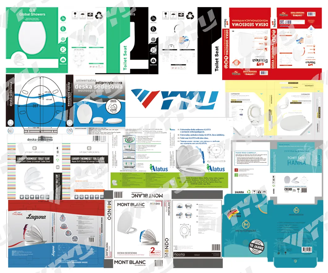 Watermark Toilet Ceramic Toilet Bowl P Trap Two Piece Toliet for Bathroom