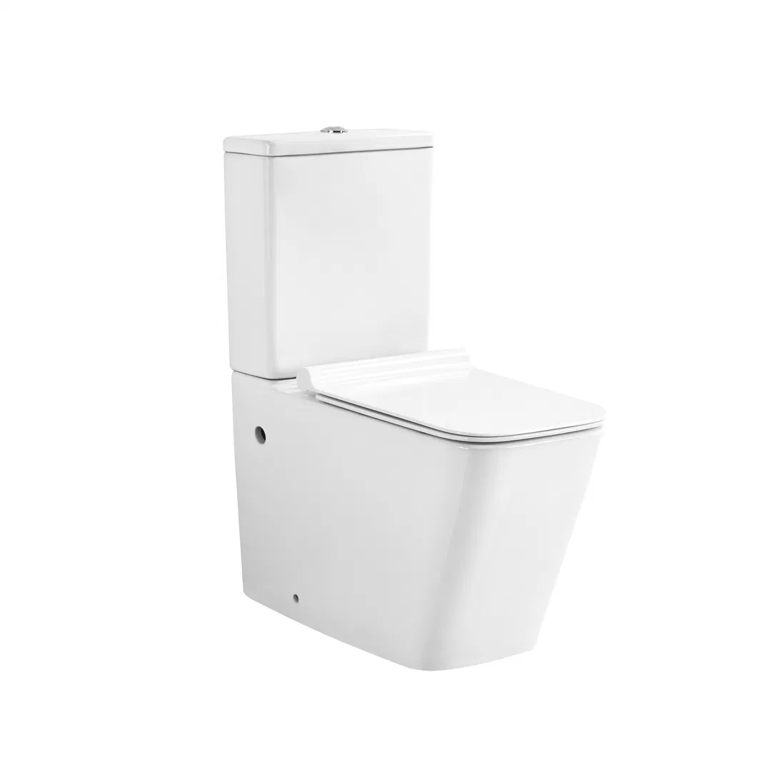 Watermark Toilet Ceramic Toilet Bowl P Trap Two Piece Toliet for Bathroom