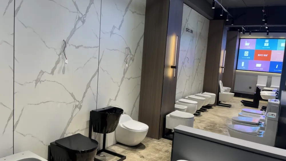 Modern Sanitary Ware Ceramic Bathroom Toilet Set One Piece Marble Basin Toilet