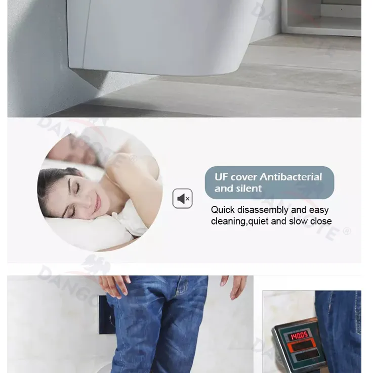 Self-Cleaning Bathroom Ceramic Round P-Trap Wall Hung Chaozhou Sanitary Toilet