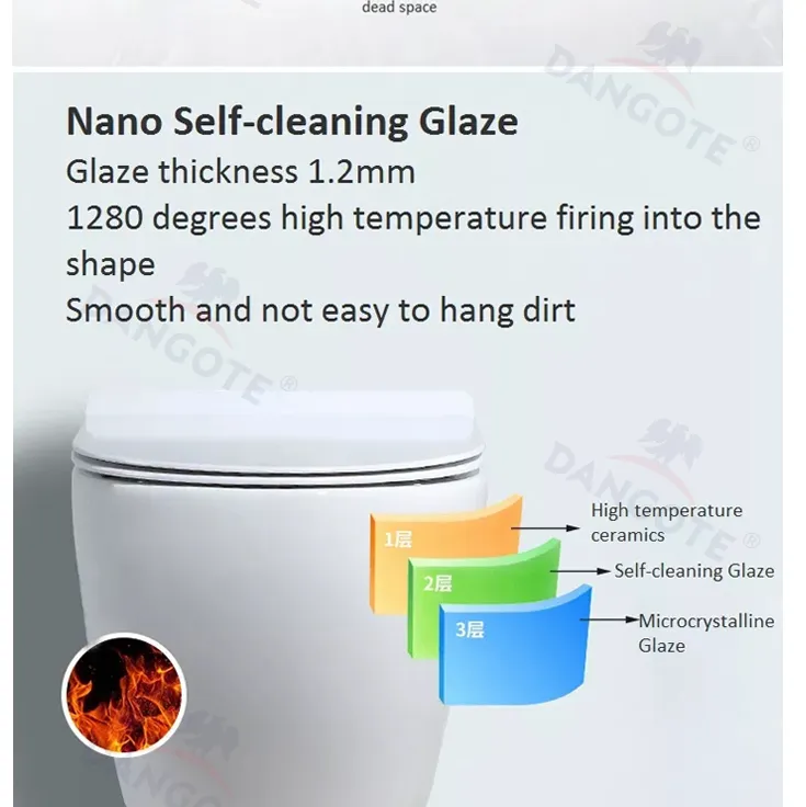 Self-Cleaning Bathroom Ceramic Round P-Trap Wall Hung Chaozhou Sanitary Toilet