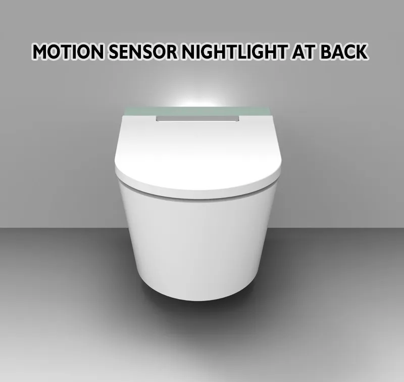 Bathrooms Wall Mounted Smart Toilet Integrated Bidet Smart Wall-Hung One Piece Toilet