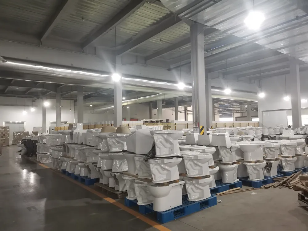 Watermark Ceramic Commode P-Trap Rimless Bathroom Two Piece Toilet with UF Seats