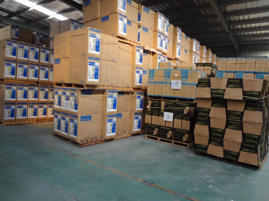 Watermark Ceramic Commode P-Trap Rimless Bathroom Two Piece Toilet with UF Seats