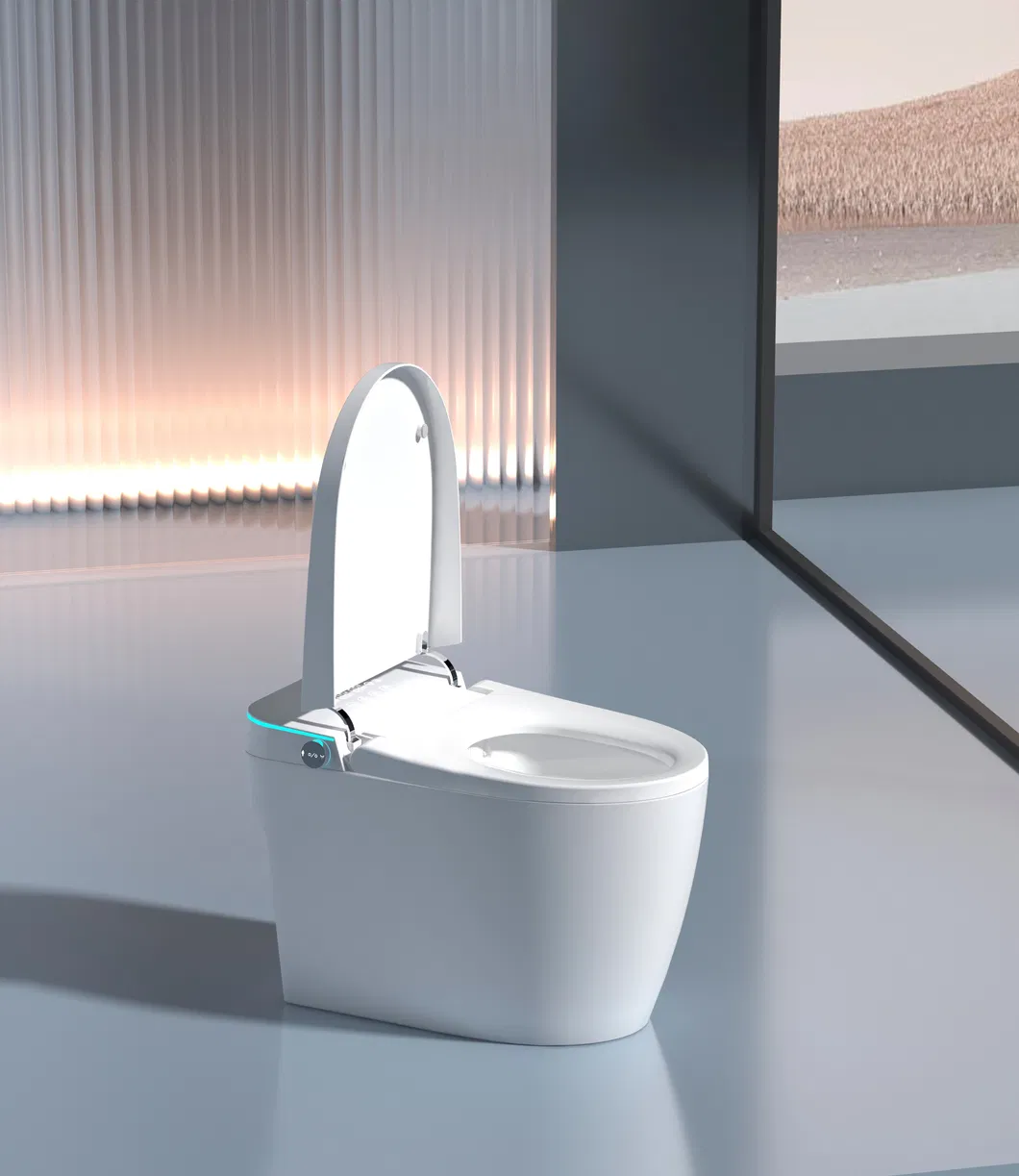 Wc Sanitary Ware Bathroom Automatic Sensor Intelligent Bathroom Ceramic One-Piece Smart Toilet
