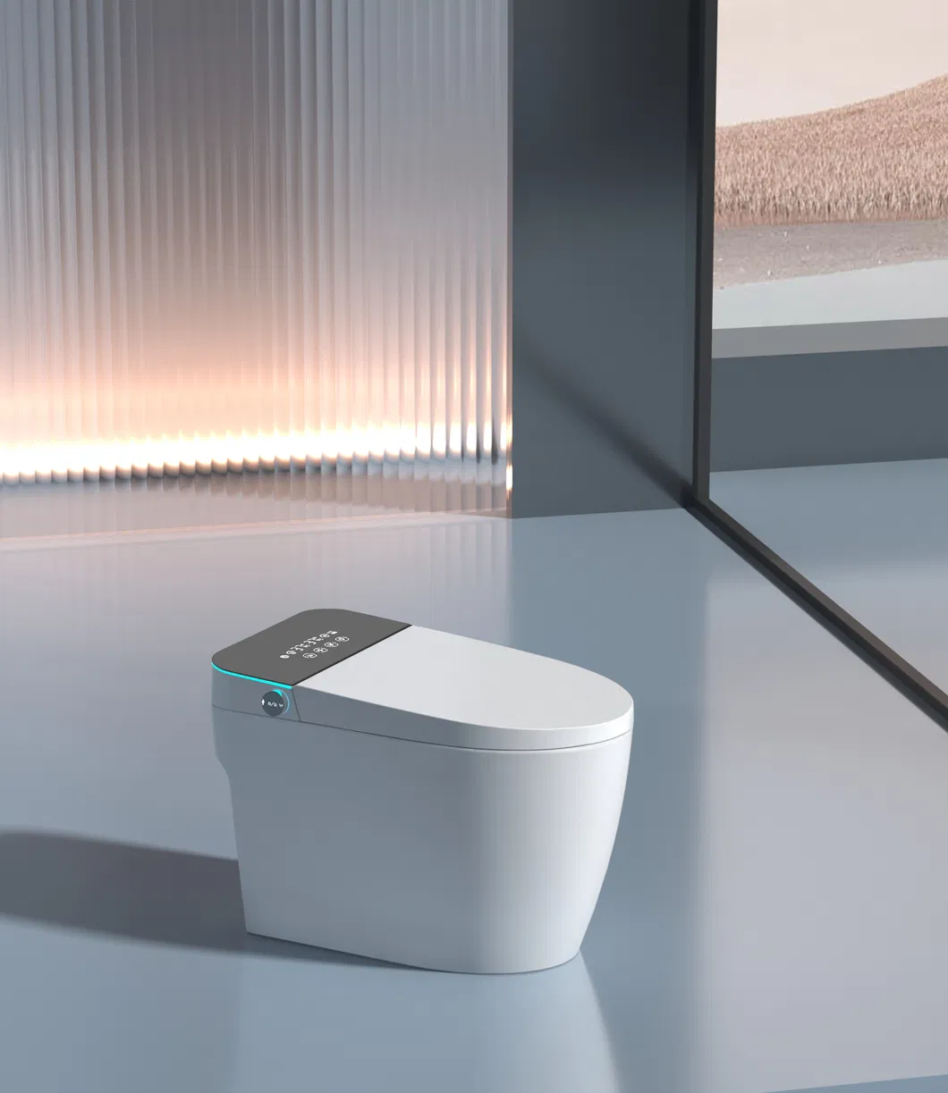 Wc Sanitary Ware Bathroom Automatic Sensor Intelligent Bathroom Ceramic One-Piece Smart Toilet