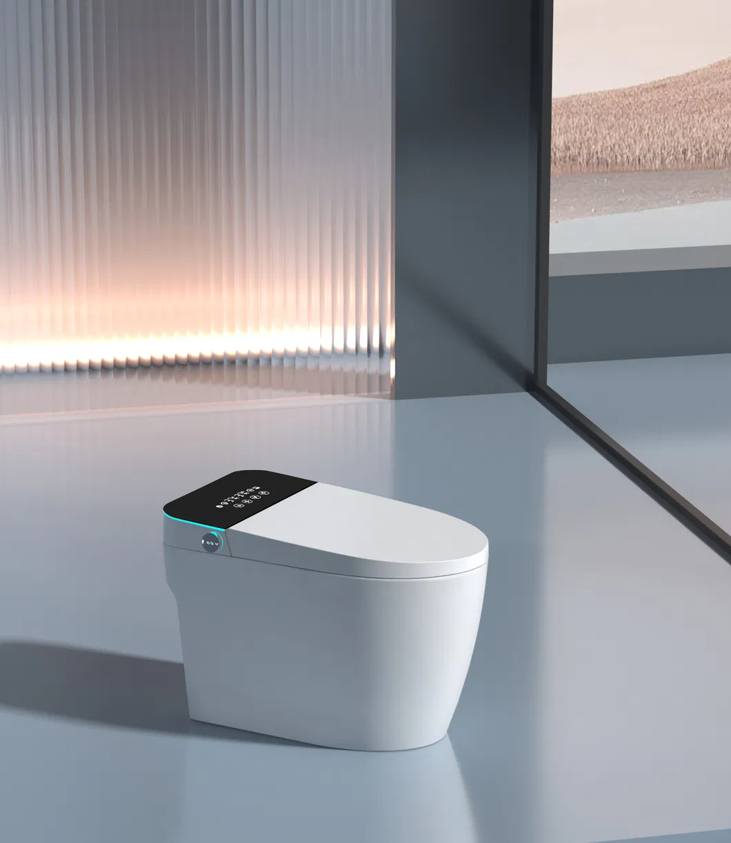 Wc Sanitary Ware Bathroom Automatic Sensor Intelligent Bathroom Ceramic One-Piece Smart Toilet