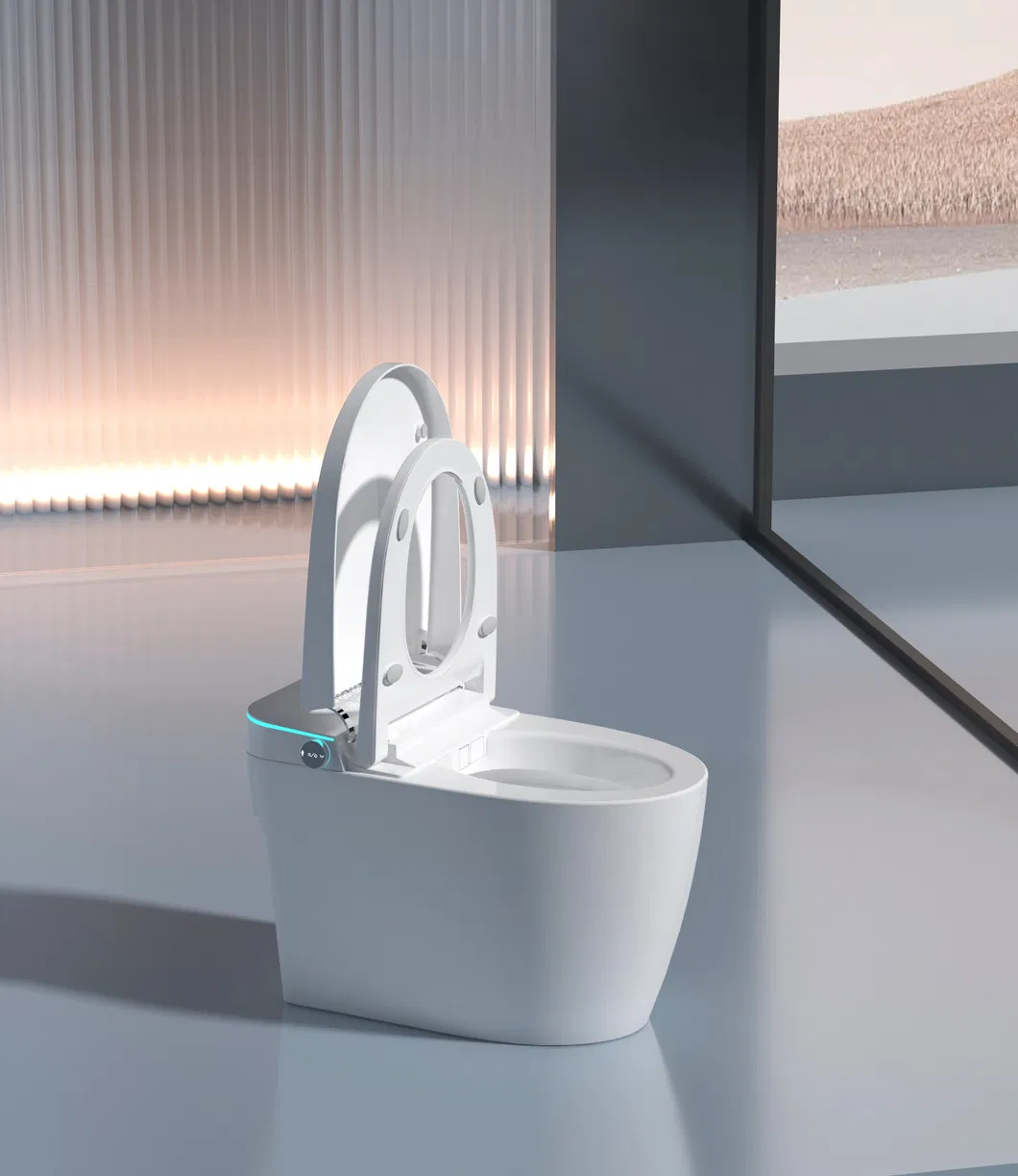 Wc Sanitary Ware Bathroom Automatic Sensor Intelligent Bathroom Ceramic One-Piece Smart Toilet