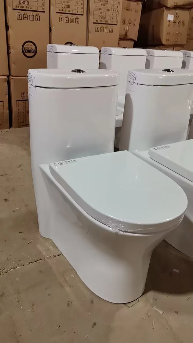 Elegant Two Piece Ceramic Toilet for Stylish Apartment Bathroom Spaces