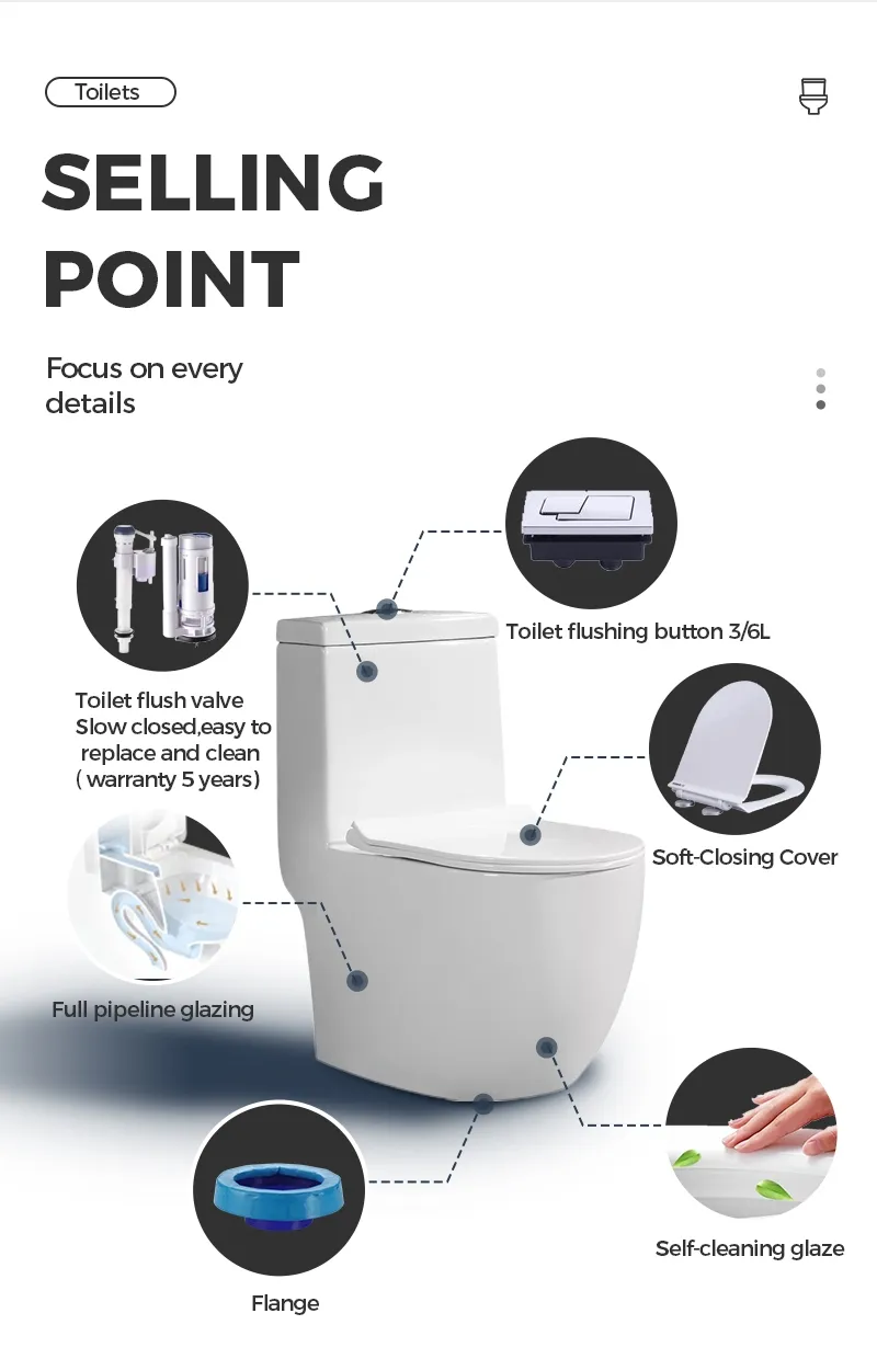 Elegant Two Piece Ceramic Toilet for Stylish Apartment Bathroom Spaces