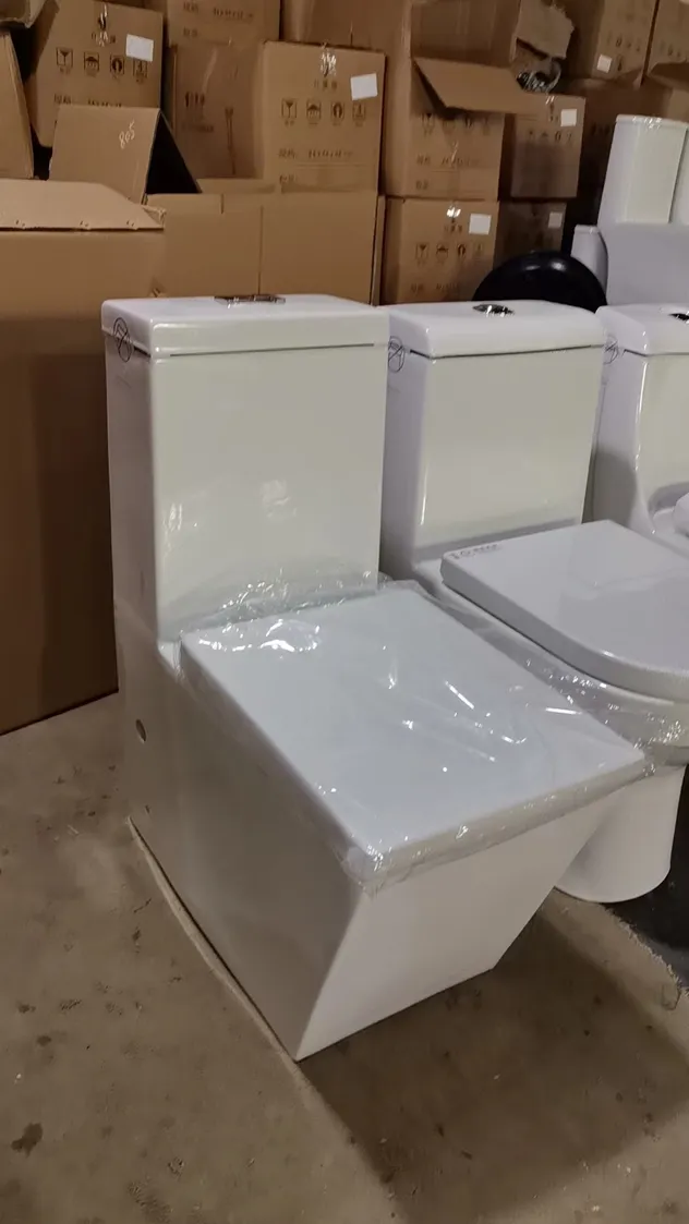 Elegant Two Piece Ceramic Toilet for Stylish Apartment Bathroom Spaces