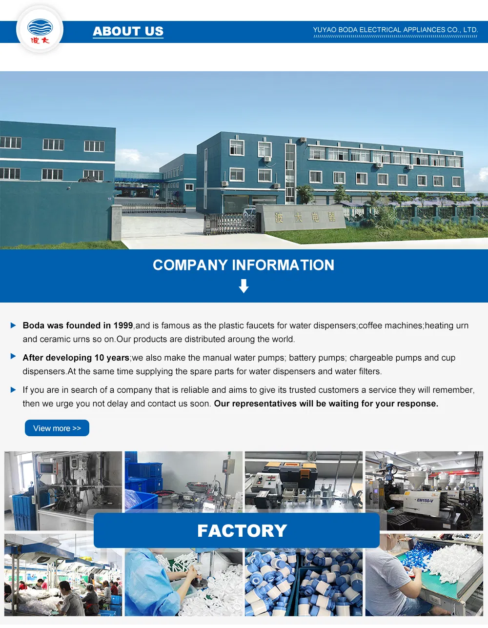 2021new Design Plastic Tap for Water Dispensers