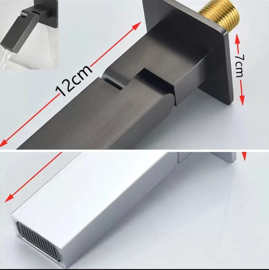 Concealed Digital Embedded Foldable Basin Faucet with Full Copper Material for Sanitary Basin Faucet Basin Tap