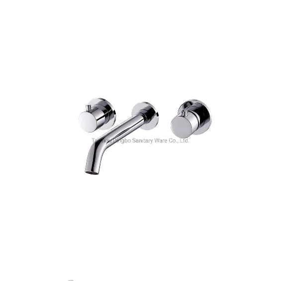 Bathroom Concealed Install Basin Mixer Brass Concealed Built in Faucet