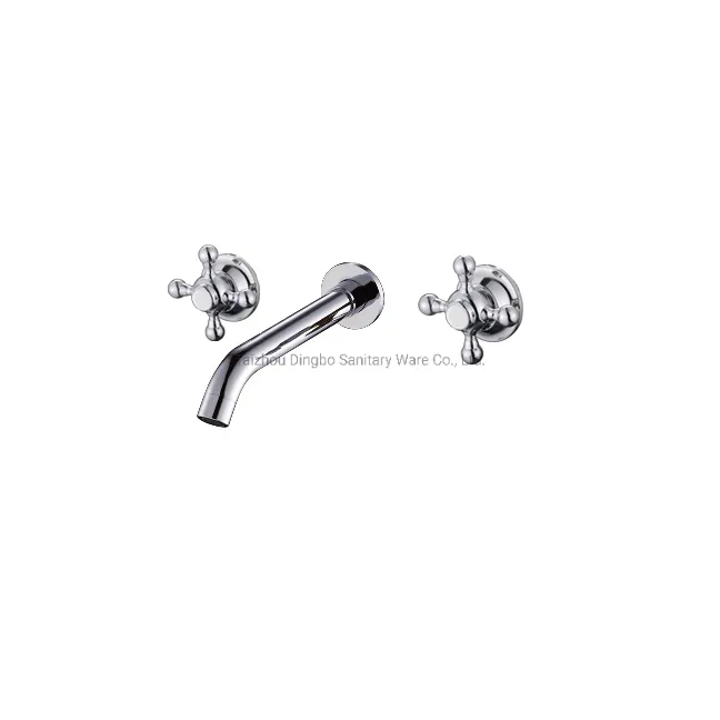 Bathroom Concealed Install Basin Mixer Brass Concealed Built in Faucet