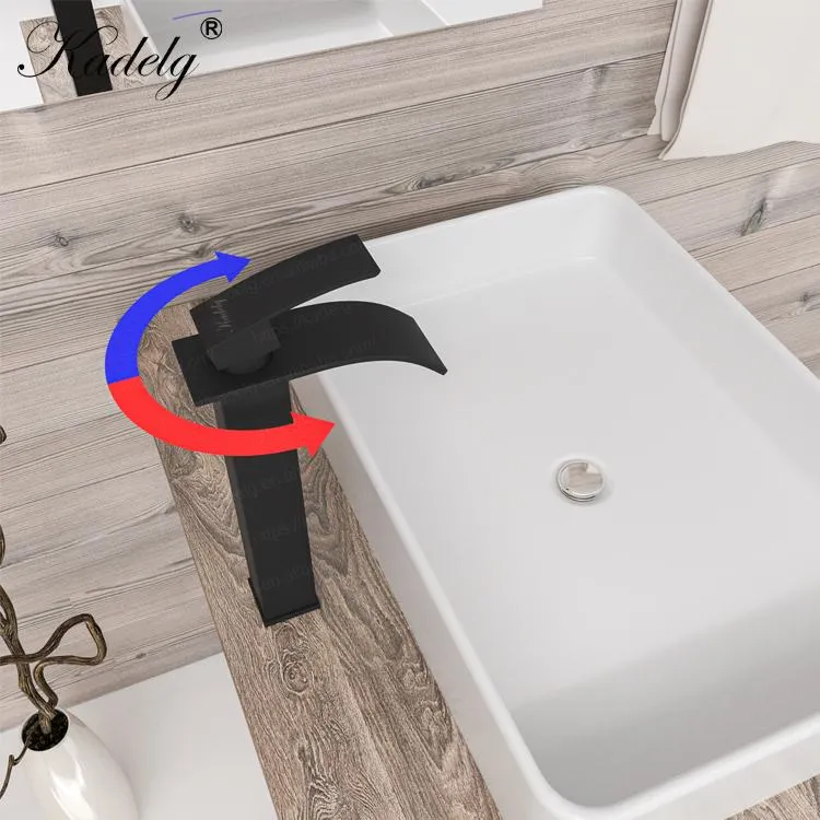 China Wholesale Single Handle Water Tap Matt Black Bathroom Sink Basin Faucet