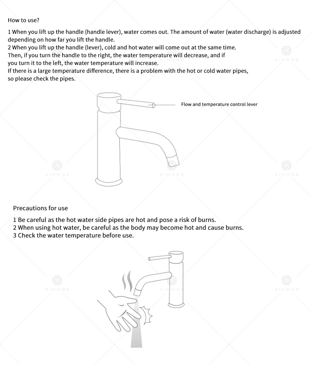 Elegant Chrome Waterfall Faucet for Kitchen and Luxury Sanitary Ware Bathroom Faucet