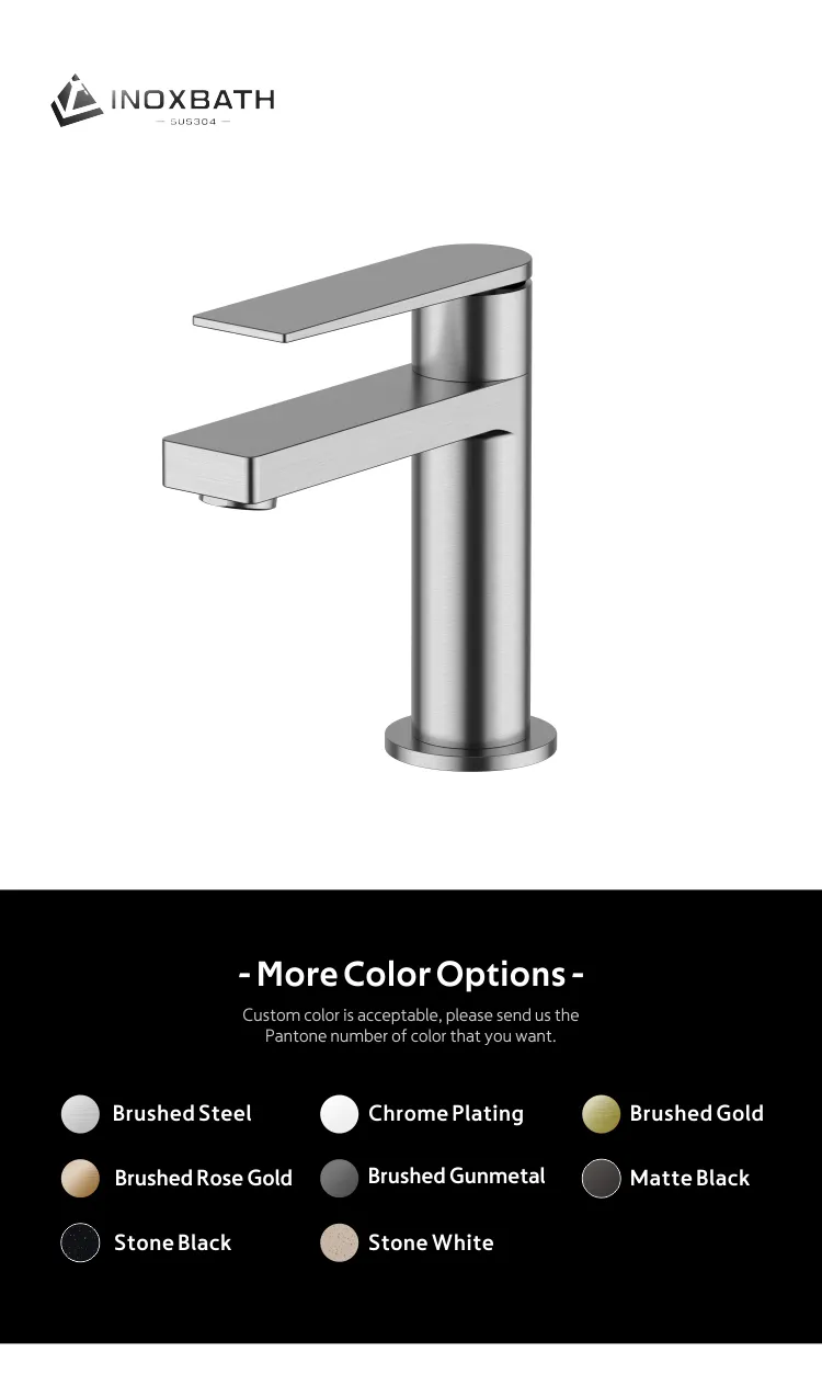 Sanitary Ware Bathroom Modern Chrome Basin Mixer Tap SUS304 Faucet Water Tap