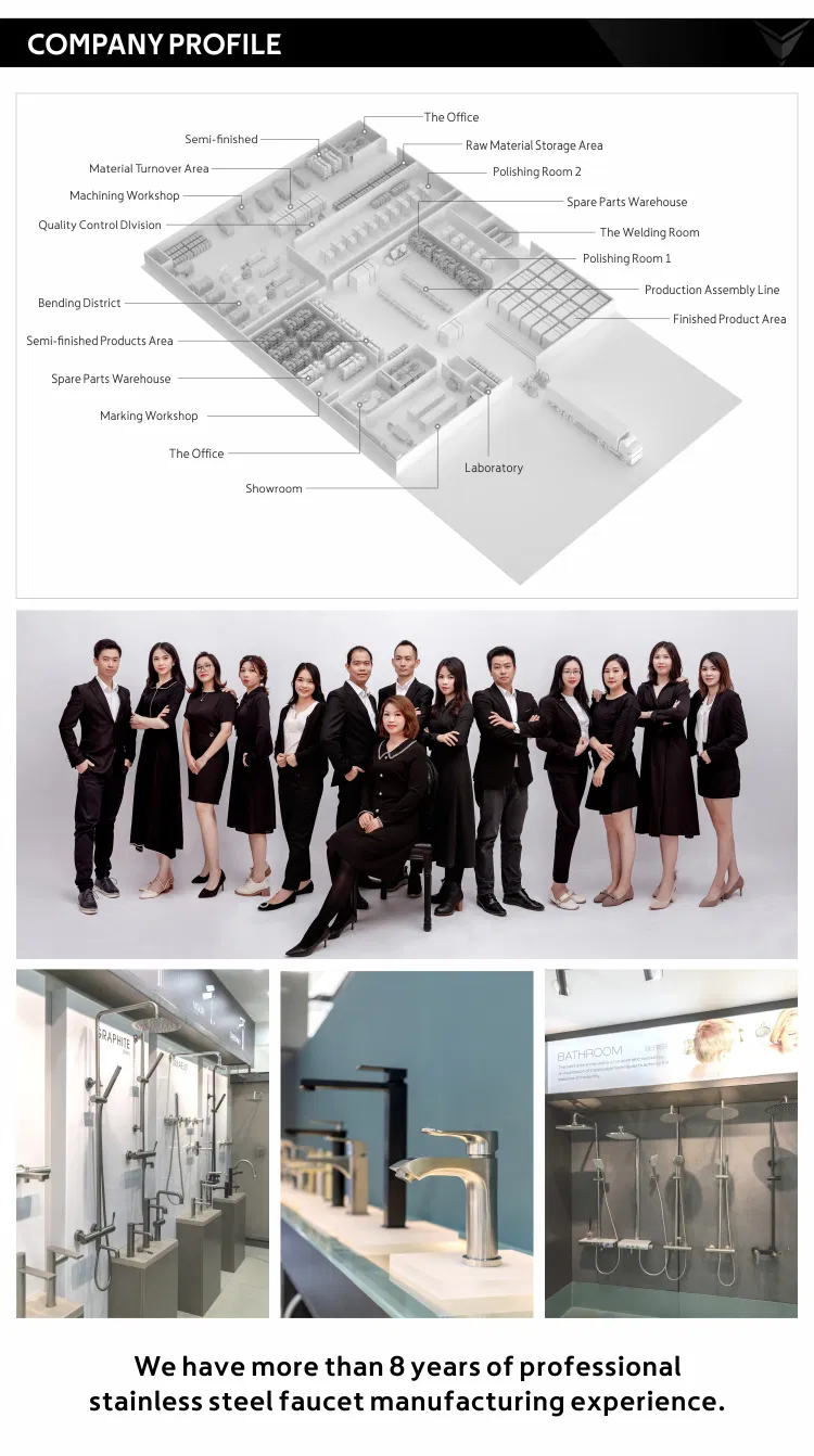 Sanitary Ware Bathroom Modern Chrome Basin Mixer Tap SUS304 Faucet Water Tap