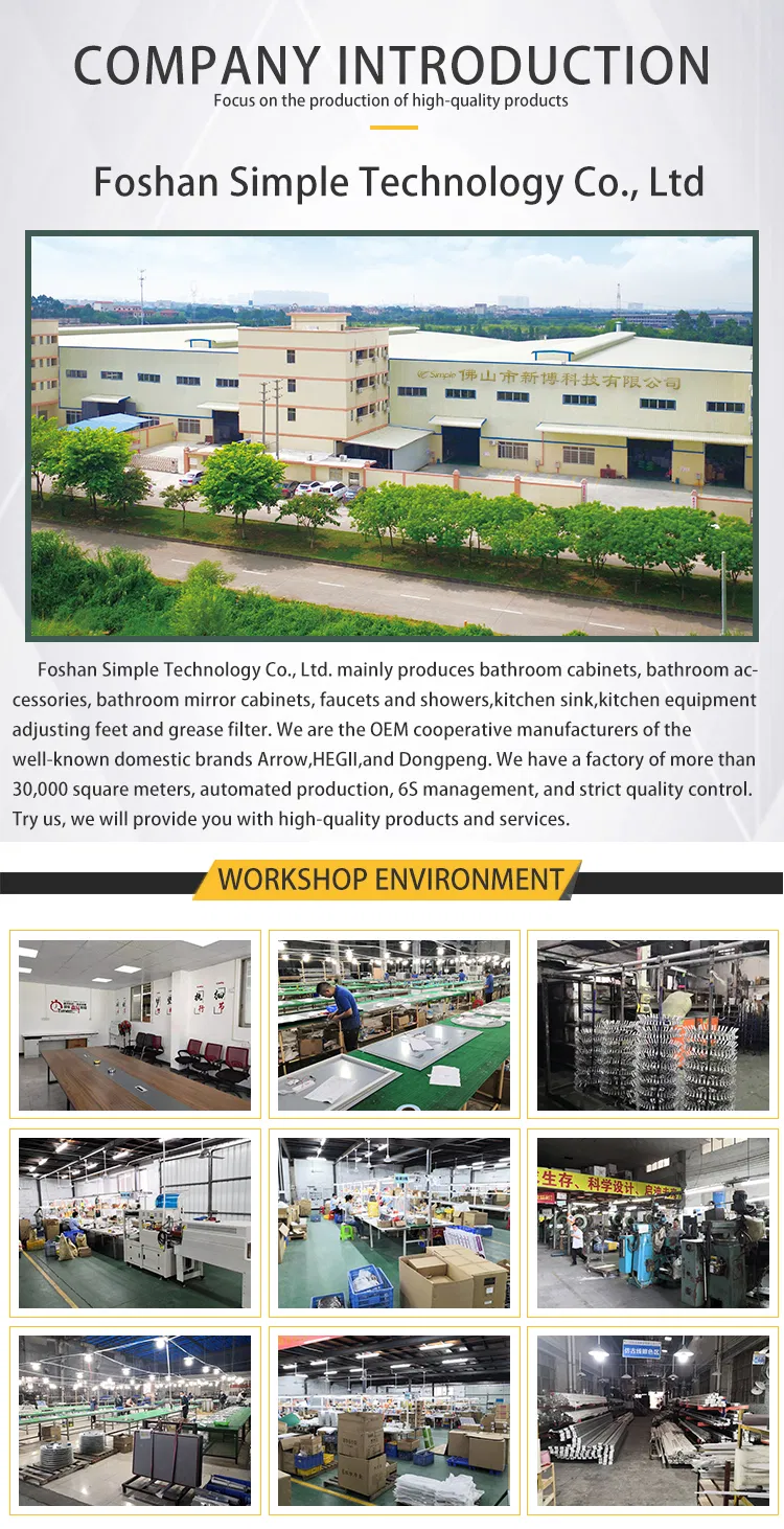 Factory Customized Stainless Steel Black Bathroom Rain Shower Wall Mounted Shower Square Shower Head