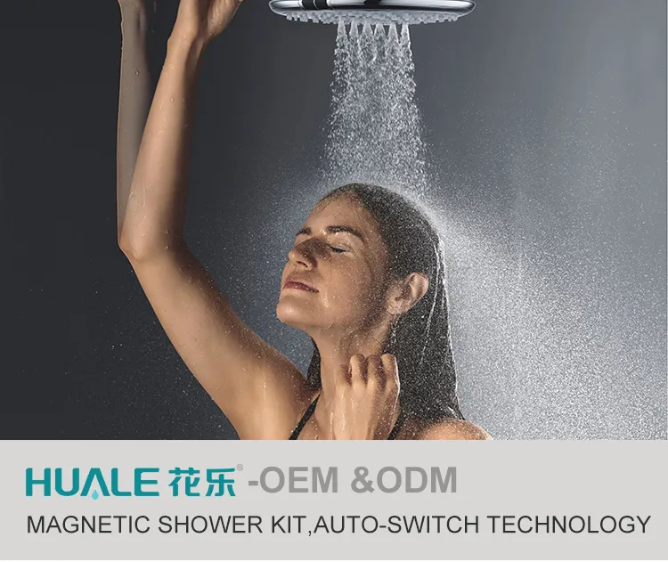 Zm8188 Multi-Function Bathroom Shower Head Set Magnetic Shower Set Set 2in1 Mounted