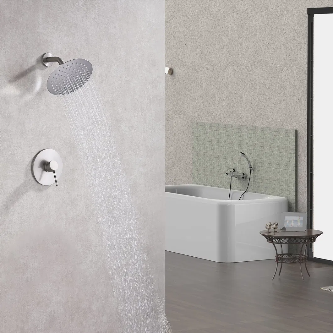 Bath and Shower Valve Trim with Lever Handle, Slip-Fit Spout and 2.2 Gpm Showerhead