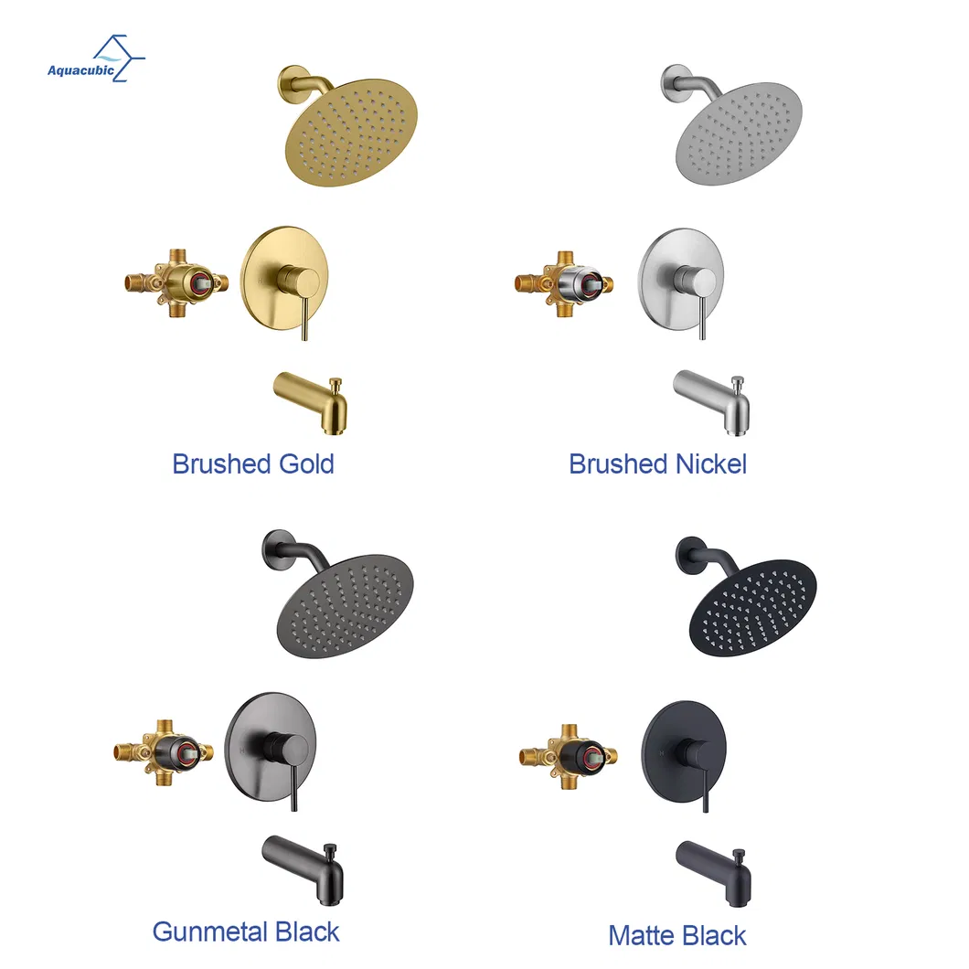 Bath and Shower Valve Trim with Lever Handle, Slip-Fit Spout and 2.2 Gpm Showerhead