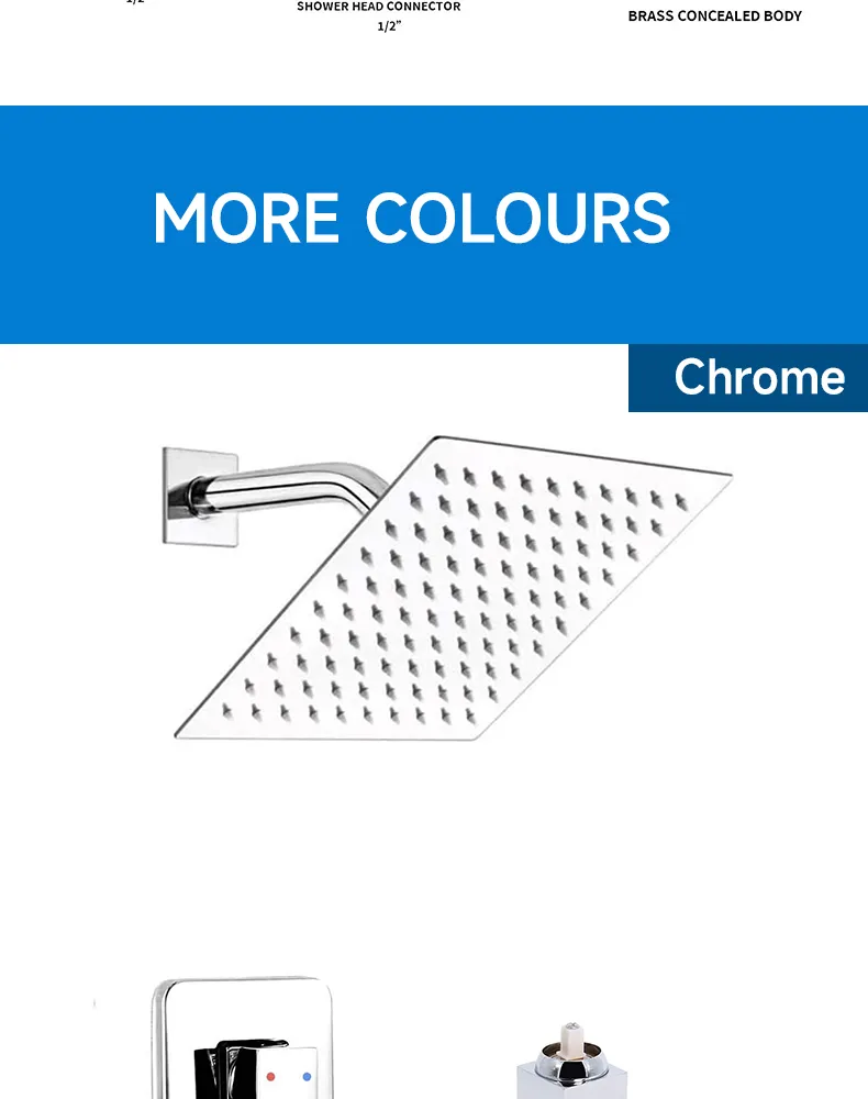 Stainless Steel Shower Cheap Price Shower Combo Bathroom Set Small Top Waterfall Saving Mirror Shower Head