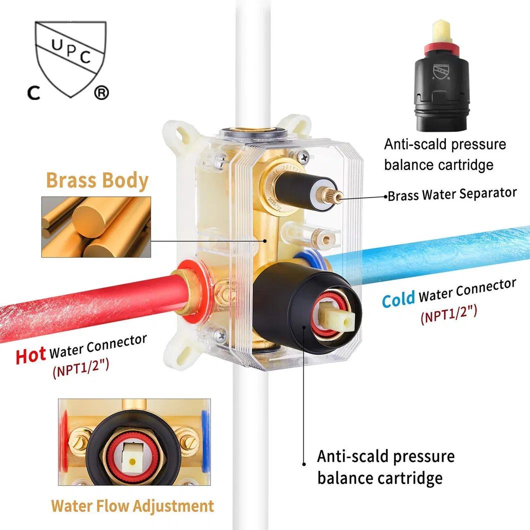 Bathroom 16 Inch Ceiling Mount Shower System Rain Shower Head with Handheld Spray Luxury Shower Combo Set